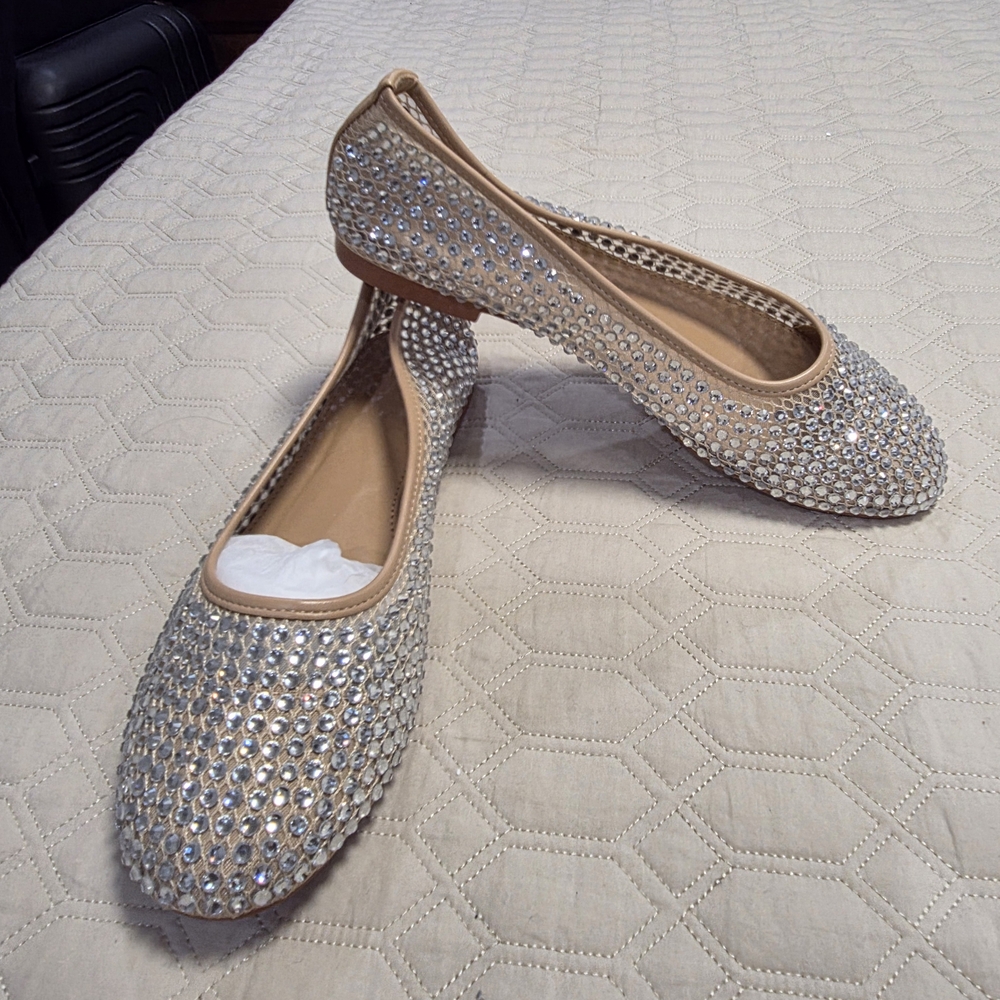 Amazon Silver and Tan Women's Loafers